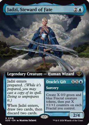 Secrets of Strixhaven Jadzi, Steward of Fate (Extended Art) #318