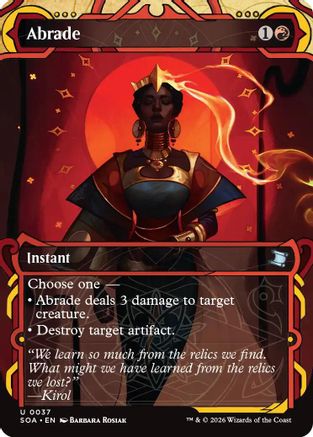 Secrets of Strixhaven: Mystical Archive Abrade #37
