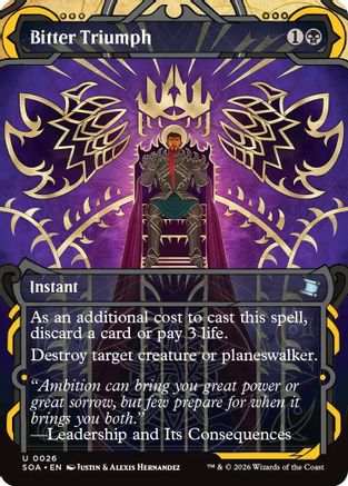 Secrets of Strixhaven: Mystical Archive Bitter Triumph #26