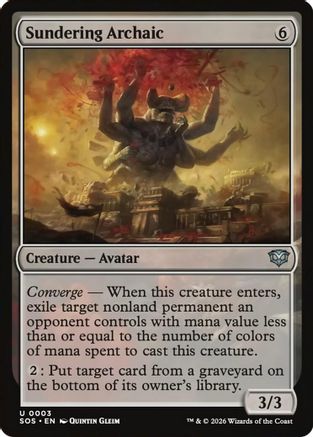 Secrets of Strixhaven Sundering Archaic #3