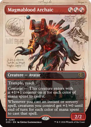 Secrets of Strixhaven Magmablood Archaic (Borderless) #295