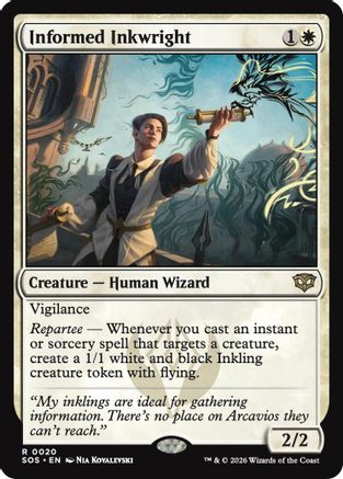 Secrets of Strixhaven Informed Inkwright #20