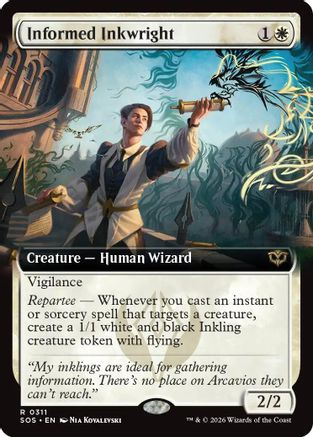 Secrets of Strixhaven Informed Inkwright (Extended Art) #311