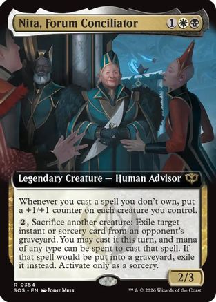 Secrets of Strixhaven Nita, Forum Conciliator (Extended Art) #354