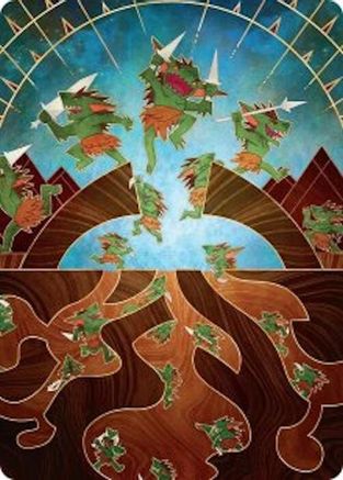 Art Series: Secrets of Strixhaven Empty the Warrens Art Card #46
