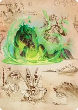 Art Series: Secrets of Strixhaven Germination Practicum Art Card #32
