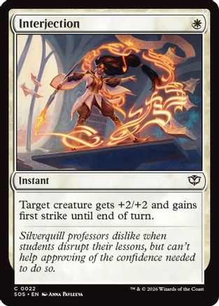 Secrets of Strixhaven Interjection #22