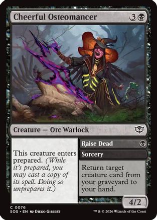 Secrets of Strixhaven Cheerful Osteomancer #76