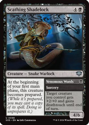 Secrets of Strixhaven Scathing Shadelock #98
