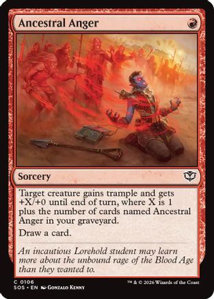 Secrets of Strixhaven Ancestral Anger #106