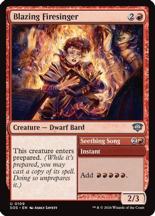 Secrets of Strixhaven Blazing Firesinger #109