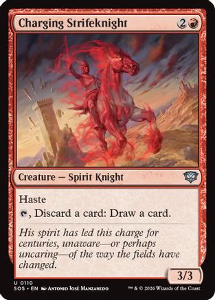 Secrets of Strixhaven Charging Strifeknight #110