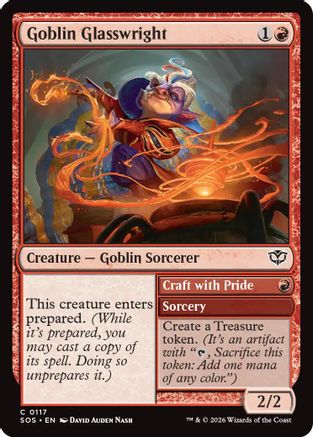 Secrets of Strixhaven Goblin Glasswright #117
