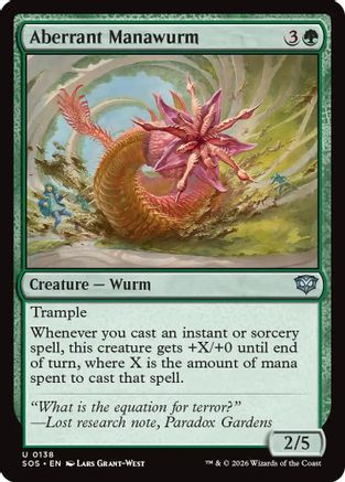 Secrets of Strixhaven Aberrant Manawurm #138