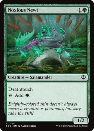 Secrets of Strixhaven Noxious Newt #155