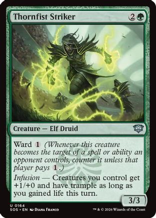 Secrets of Strixhaven Thornfist Striker #164