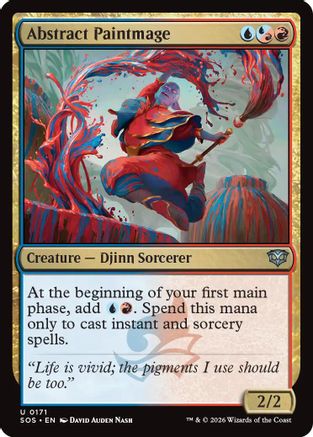 Secrets of Strixhaven Abstract Paintmage #171