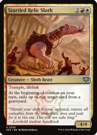 Secrets of Strixhaven Startled Relic Sloth #233
