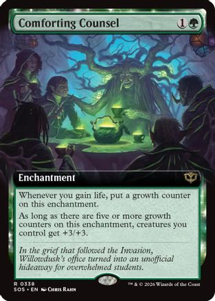 Secrets of Strixhaven Comforting Counsel (Extended Art) #338