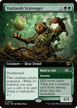 Secrets of Strixhaven Vastlands Scavenger (Extended Art) #342