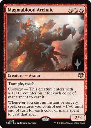 Promo Pack: Secrets of Strixhaven Magmablood Archaic #123