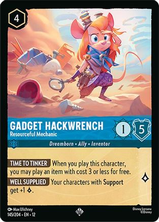 Gadget Hackwrench - Resourceful Mechanic