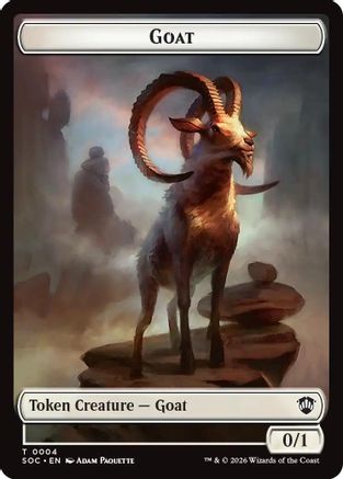 Commander: Secrets of Strixhaven Goat // Fungus Beast Double-Sided Token #4