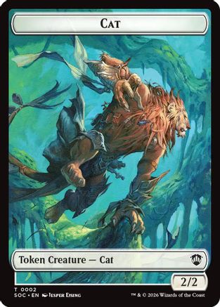 Commander: Secrets of Strixhaven Cat // Inkling (0022) Double-Sided Token #2
