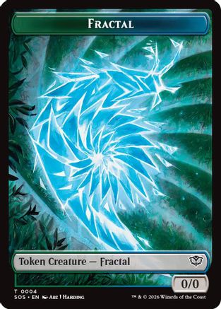 Secrets of Strixhaven Fractal (0004) // Pest (0008) Double-Sided Token #4