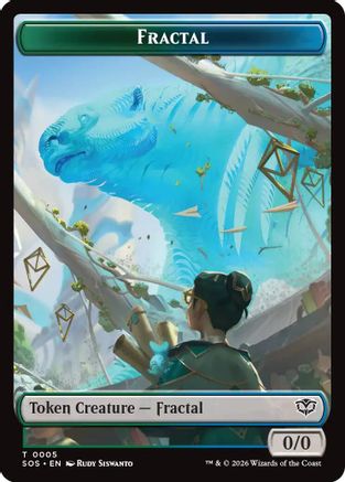 Secrets of Strixhaven Fractal (0005) // Pest (0009) Double-Sided Token #5