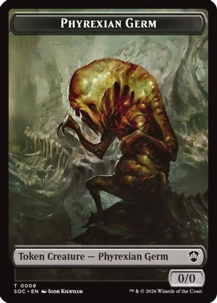Commander: Secrets of Strixhaven Phyrexian Germ // Thopter Double-Sided Token #9