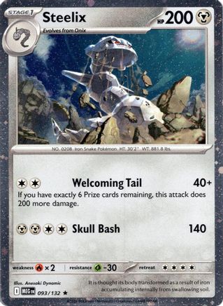 Miscellaneous Cards & Products Steelix - 093/132 (Cosmos Holo) #093