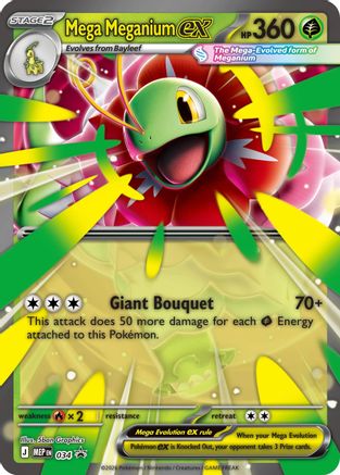 Jumbo Cards Mega Meganium ex #034