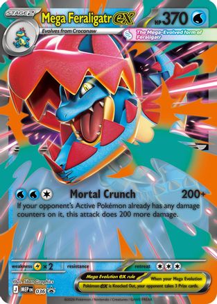Jumbo Cards Mega Feraligatr ex #036