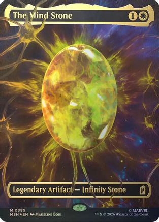 Marvel Super Heroes The Mind Stone (Borderless) (Cosmic Foil) #385