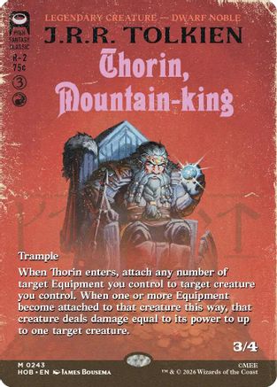 The Hobbit Thorin, Mountain-king (Borderless) #243