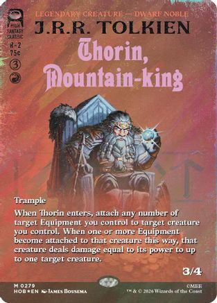 The Hobbit Thorin, Mountain-king (Borderless) (Surge Foil) #279