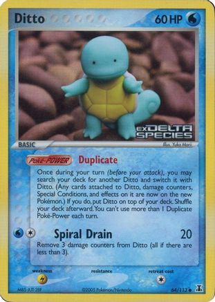 Miscellaneous Cards & Products Ditto - 64/113 (Squirtle) (Delta Species Stamped) #064