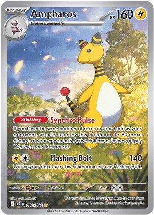 ME04: Chaos Rising Ampharos #090