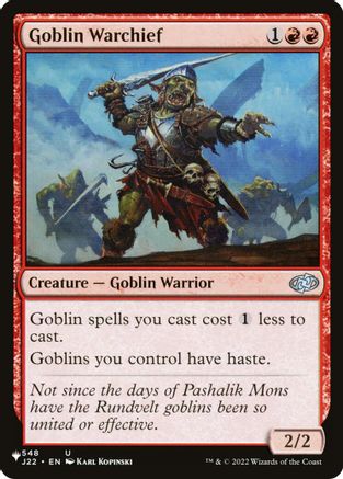 Goblin Warchief (J22)