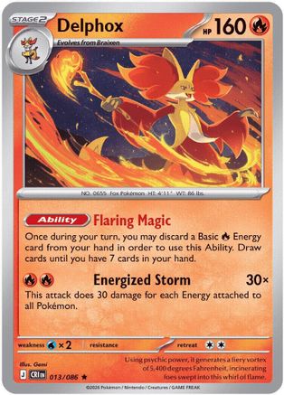 Deck Exclusives Delphox - 013/086 (Non-Holo) #013