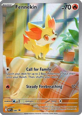 Fennekin 80 MEP Black Star Promos Pokémon card