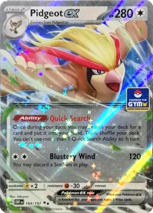 Miscellaneous Cards & Products Pidgeot ex #164