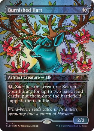 Burnished Hart (Rainbow Foil)