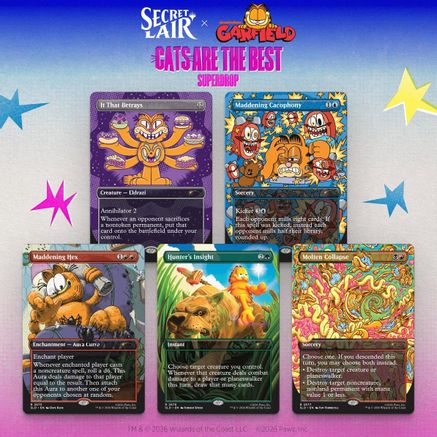Secret Lair Drop Garfield Our Only Thought is to Entertain You