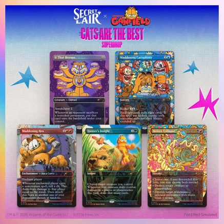Secret Lair Drop Garfield Our Only Thought is to Entertain You Foil