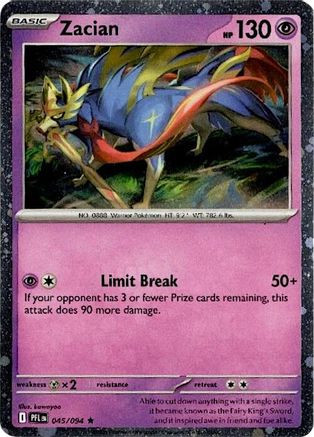 Blister Exclusives Zacian - 045/094 (Cosmos Holo) #045