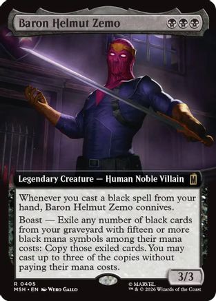 Marvel Super Heroes Baron Helmut Zemo (Extended Art) #405