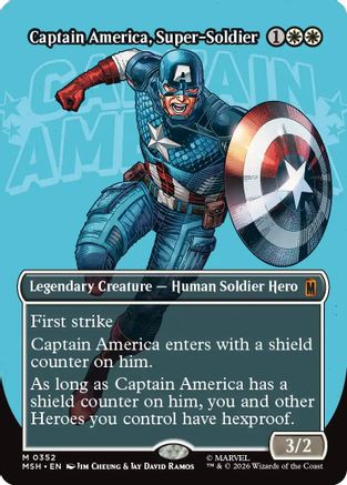 Marvel Super Heroes Captain America, Super-Soldier (Borderless) (0352) #352