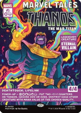 Marvel Super Heroes Thanos, The Mad Titan (Borderless) (0400) #400
